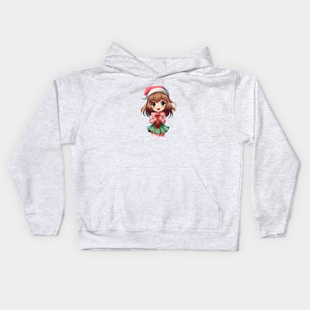 Christmas With Your Favorite Anime Kids Hoodie by ragil_studio